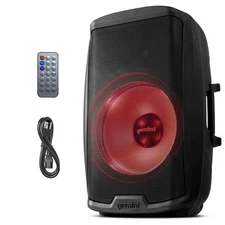 AS-2115BT-LT Active 2000W Watt Party LED Light 15 Inch Woofer Powered Stage DJ