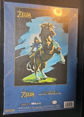 Zelda Collection Gamestop Legend of Zelda: Breath of the Wild Hero Rides 1000 Piece Puzzle ...