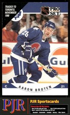Aaron Broten 1990-91 Pro Set #530 Toronto Maple Leafs