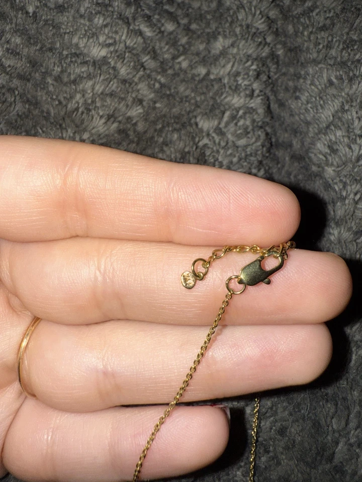 Anthropologie X Tai Rittichai Joyería Piedra Púrpura Halo Círculo Collar Dorado Foto 4 de 4