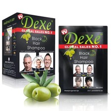 10 PCS Dexe Black Hair Shampoo Instant Dye for Men Women
