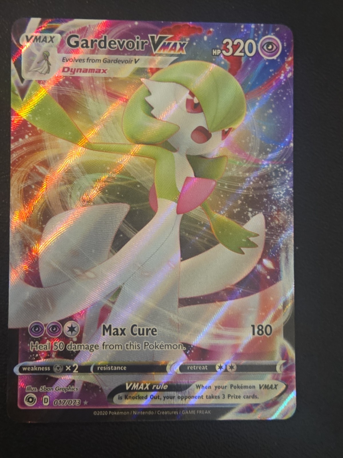 Gardevoir VMAX - 017/073 - Pokemon Champions Path Sword & Shield Rare Card NM