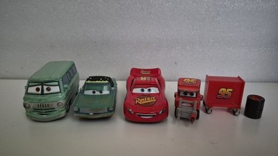 Rust-Eze Lot of 4 Disney Pixar Cars McQueen, My Name is Not Chuck, Rusty & Dusty