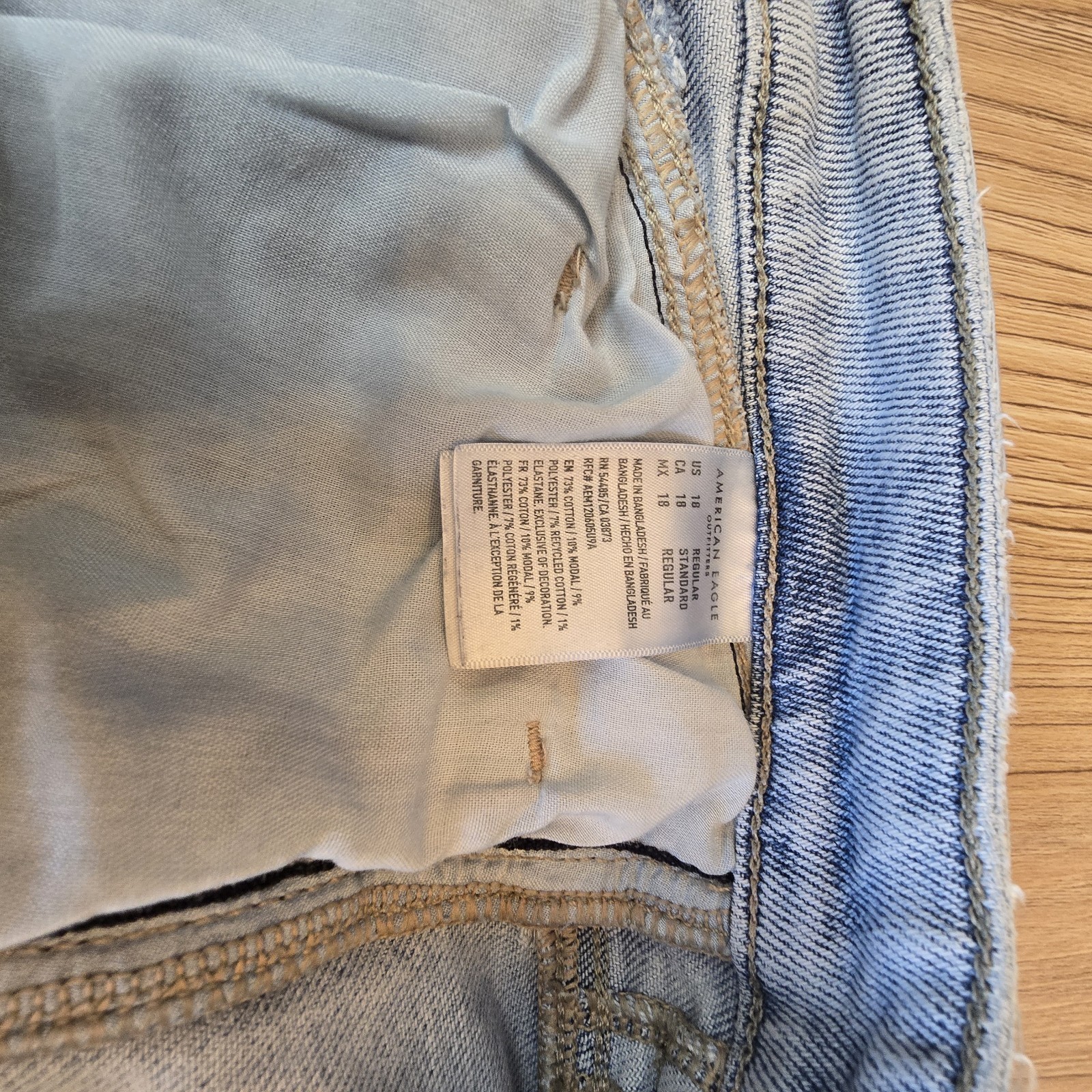 American Eagle Stretch Double Button Distressed L… - image 10