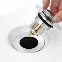 WaschbeckenstöPsel, Pop-Up Abflussstopfen Waschbecken, Edestahl StöPsel FüR 25-3