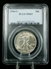 1944-S 50C Walking Liberty Half Dollar PCGS MS63 #7038