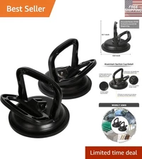 2 Pack Aluminum Glass Suction Cup Lifter for Effortless Heavy Lifting