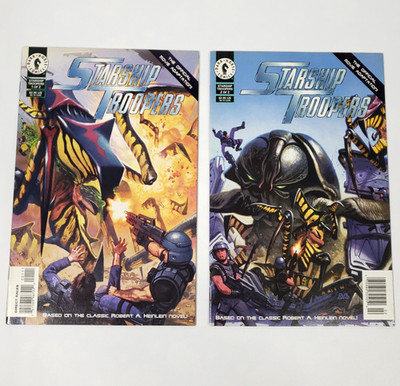 Starship Troopers  Dark Horse Comics Set #1-2 1997 Movie Adaptation 1 2 Lot