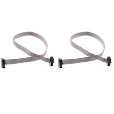 2PCS IDC Ribbon Connector Flat Ribbon Cable Jtag Cable 1.27mm Pitch 2 Row 10 ...
