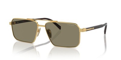 NEW Prada A57S Sunglasses 5AK90F Gold 100% AUTHENTIC | eBay