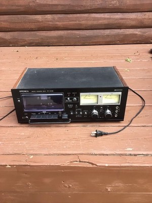 VINTAGE OPTONICA RT-1515B STEREO CASSETTE DECK PARTS UNIT TURNS ON UNTESTED