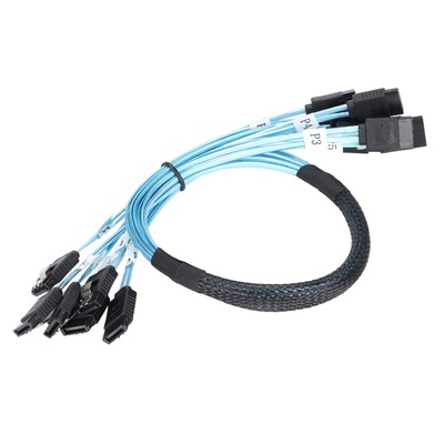  Cables 7 Pin Fast Speed 6Gbps Mini Use Easily 6 Wires High Speed C Fit