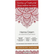 Tints Of Nature Hair Color Henna Cream Golden Blonde 2.46 Oz