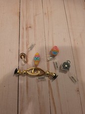 5 Jibbitz Croc Shoes Charms for Crocs - Official, Gold, Sweets NEW