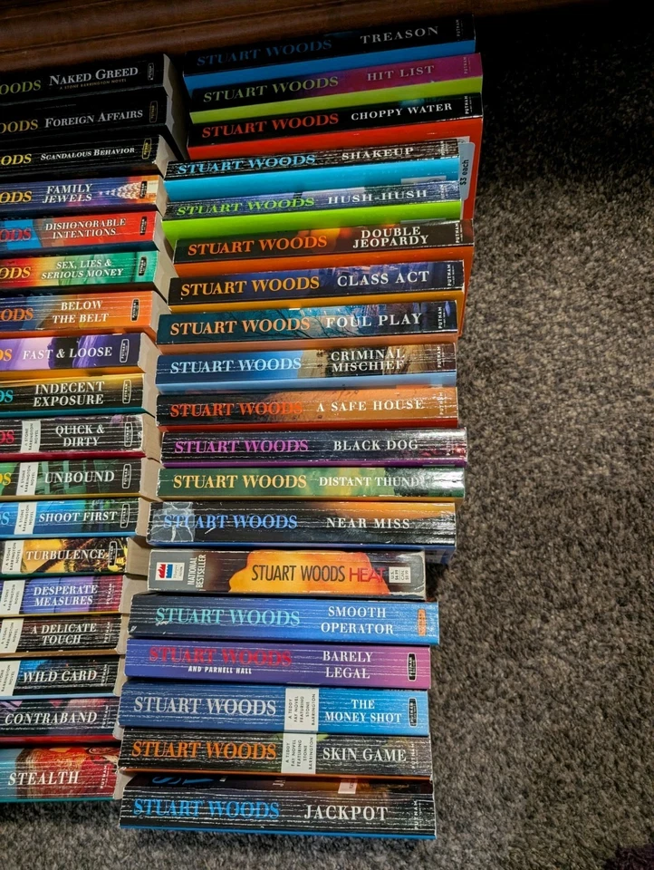 STONE BARRINGTON Stuart Woods Complete PB Book Series 1-64 Plus 6 More Lot 70 VG Foto 4 de 4
