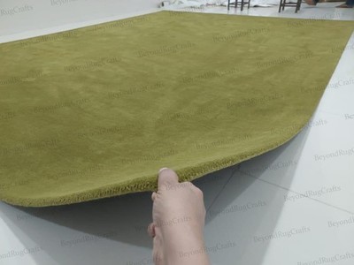 Hand-Tufted Wool Rug 9x12 ft -Nordic Knots Grand Milano Green Rug Area Rug 8x10