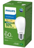 Philips LED Lampe E27 A60 4W 840Lm 2700K Warmweiß Mattglas Energieklasse A