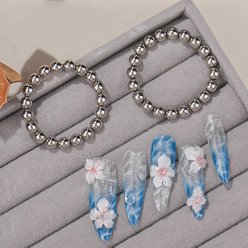 20/40x Cat Eye Nail Magnet Beads Cat Eye Gel Nail Polish Magnet Beads Balls 5mm - Picture 9 of 14