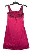 NEW Wacoal Womens After Dark Embroidered Chemise Red Plum Size Small S NWT