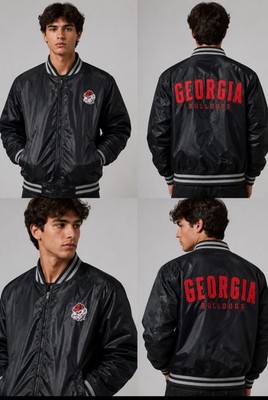 Rivalry Threads 91 Georgia Bulldogs Black Bomber Jacket