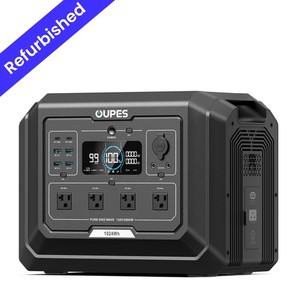 OUPES 1024Wh Mega 1 Portable Power Station 2000W Solar Generator LFP Battery