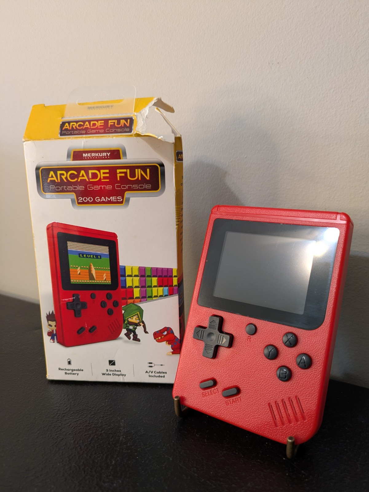 Merkury Innovations Arcade Fun Portable Game Console 200 Games