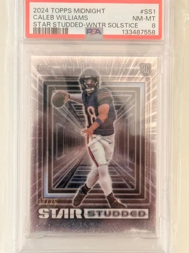 2024 Topps Midnight - Star Studded Caleb Williams #SS-1 Winter Solstice /35 (RC)