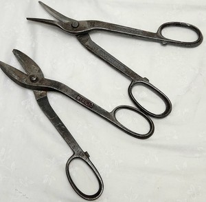 Vintage Wiss 10/V-19 Inlaid Crucible/Drop Forged Steel Metal Shears/Tin Snips
