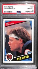 1984 TOPPS #227 JIM MCMAHON PSA 10 GEM-MT 110785809 