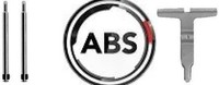 A.B.S. 1217Q ZubehöRsatz FüR Scheibenbremsbelag ZubehöRsatz Bremsbelag