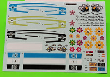 Decal Sheet 1970 Dodge Coronet Super Bee 125 Mpc Blue Black Green White Stripes Decal Sheet 1970 Dodge Coronet Super Bee 125 Mpc Blue Black Green White Stripes