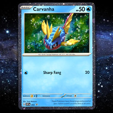 Carvanha SVP 093 Cosmos Holo🌀Pokemon Card (Scarlet & Violet Black Star Promo)