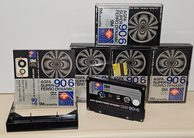 AGFA SUPER FERRO DYNAMIC 90+6 *UNBESCHRIFTET* Audiokassette Kassette MC Tape