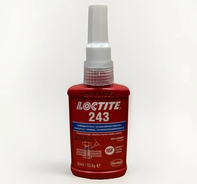 LOC-TITE Loctite 243 50ml Medium Strength Oil Tolerant primerless Threadlocker Bolt Nut
