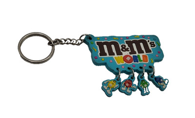 M&Ms World Las Vegas Keychain Vintage Candy Mascots Souvenir Charm