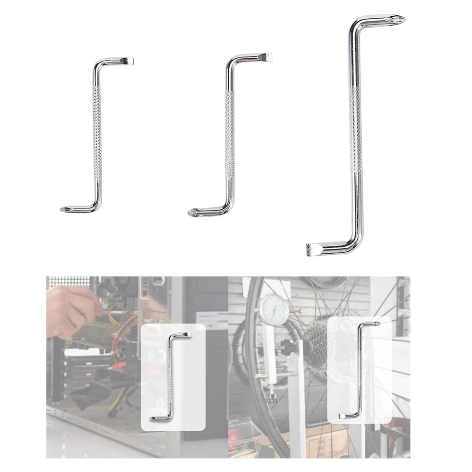 Offset Screwdriver Portable Professional Bent Double Ended for Home Use DIY - Image 2 of 2