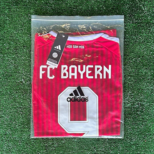 adidas Bayern Munich Harry Kane #9 Men's L Soccer Jersey Red/White ClimaCool