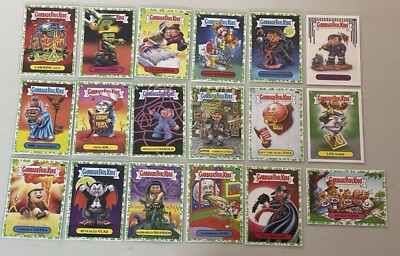 Garbage Pail Kids Book Worms 2022 Topps Green Parallel Lot 18 Cards