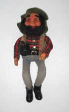 Vintage 1960's Jestia Hillbilly Shelf Sitter Doll Figure w/Moonshine Jug Japan