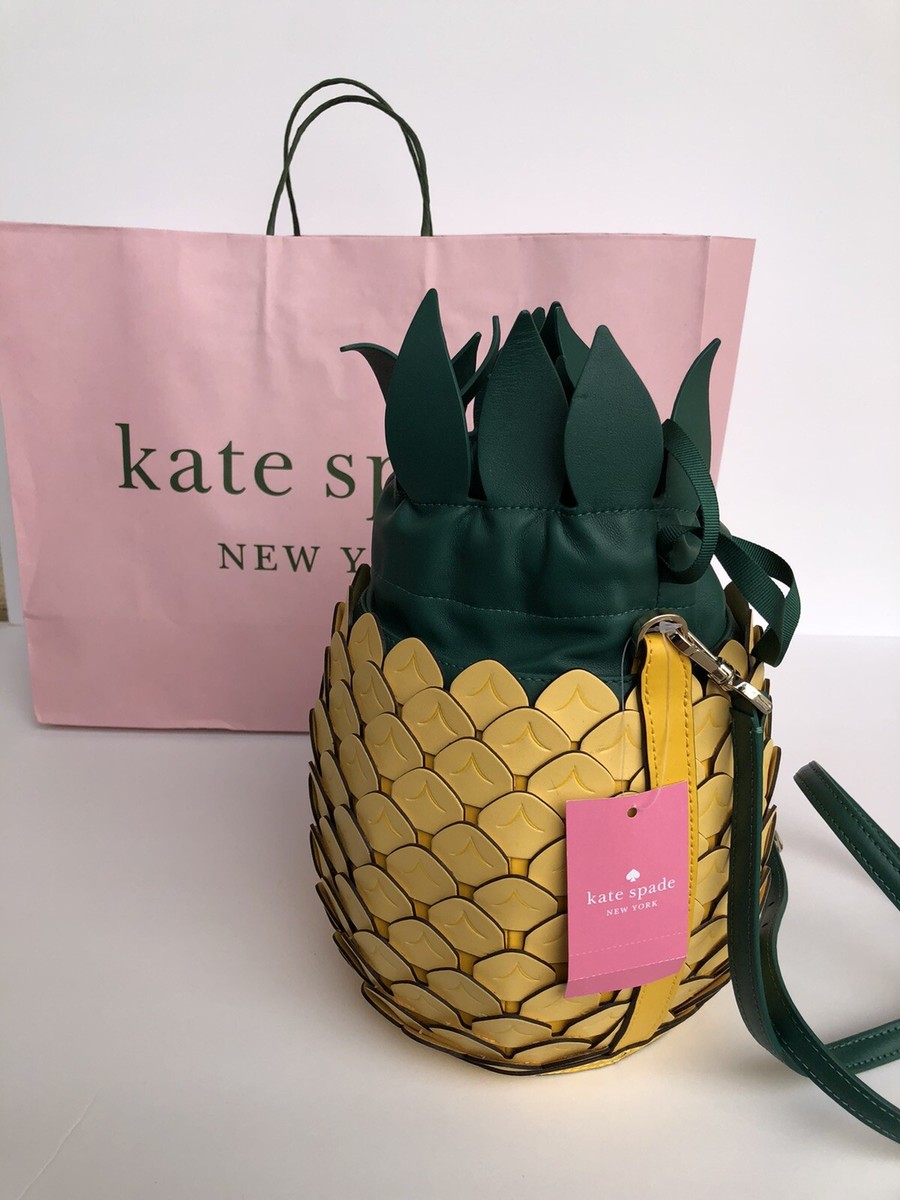NWT Authentic Kate Spade Leather Pineapple Crossbody Bag