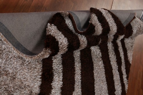 Abstract Indian Hand-tufted Rug 5x8 ft Modern Shaggy Carpet - Picture 15 of 17