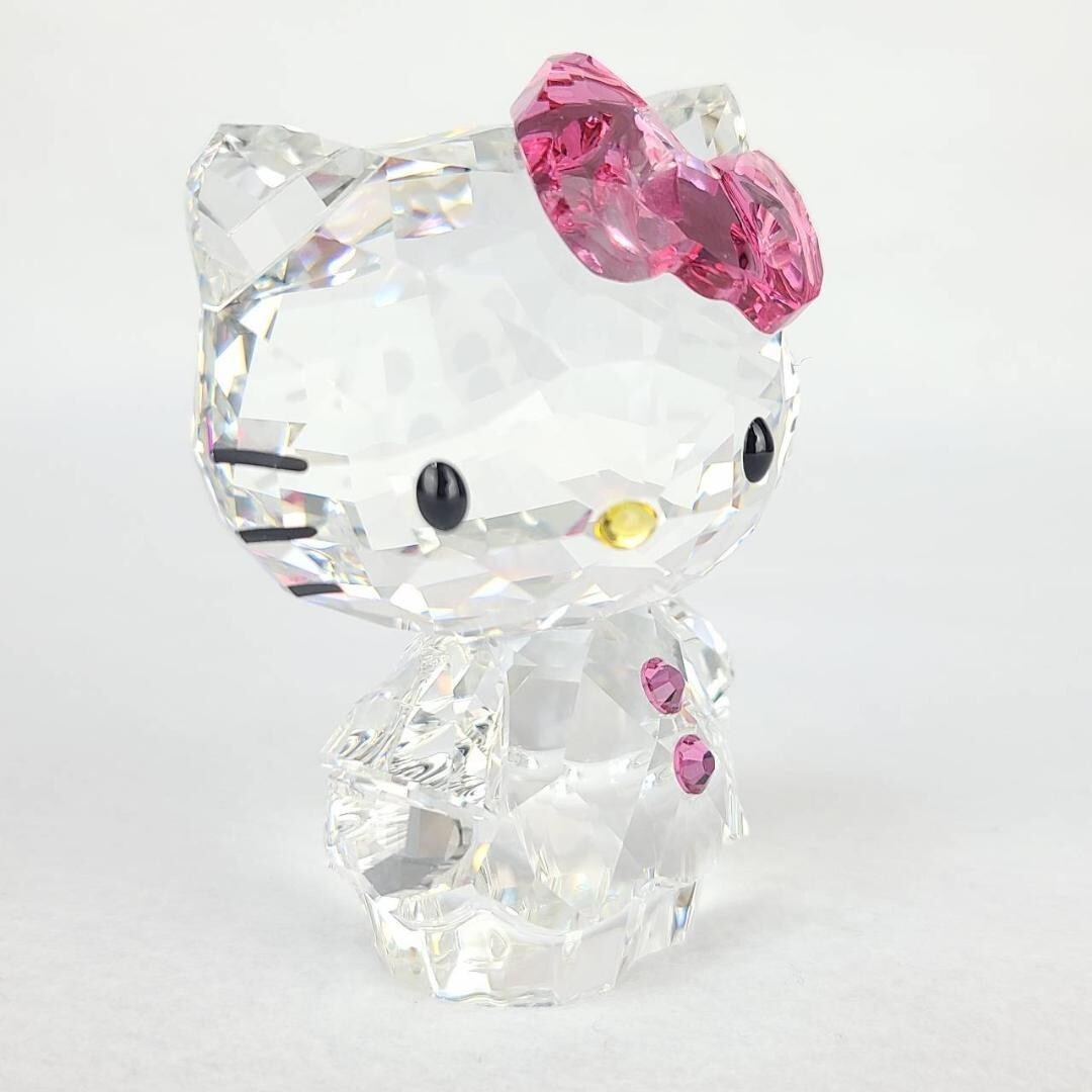 【sanbancho】SWAROVSKI クリスタル サンリオ ピンク Swarovski × My Melody Figure Red Heart Sanrio Crystal 3.6 x