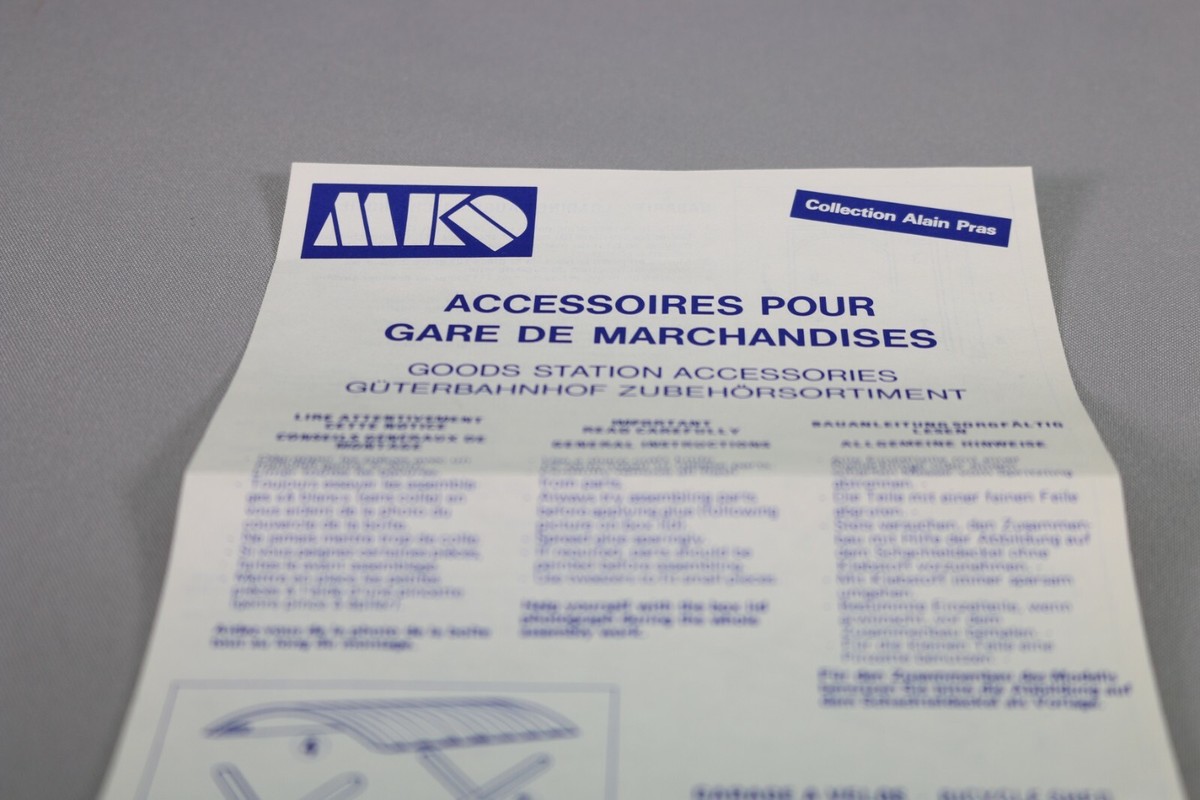 Maquette Gare Marchandises Ho 1/87 – MKD LE2331 Alain Pras 540 – Occasion Comme Neuf