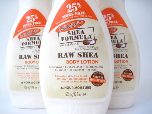Palmer's Shea Formula Raw Shea Body Lotion Pump 17 oz Pack of 3 - Picture 2 of 2