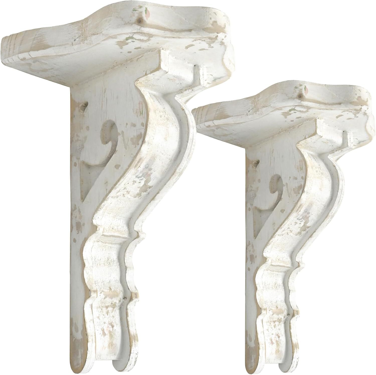 Set of 2 Corbels for Shelves Wood Corbels Decorative Shelf Brackets eBay