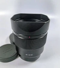 New Metal Square Camera Lens Hood with Cap For Sony FE85 F1.8 85mm f1.8 Lens