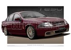 <!--F#f_0--> Ford AU TE50 Series 2 Print - Ford AU Tickford Car Drawings By Unique Autoart<!--F/-->