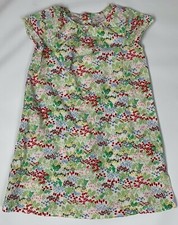 Hanna Andersson Colorful Garden Floral Shift Dress 130 US 8 Nice 