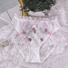 Sweet Girls Lady Lace Embroidery Panties Bow Briefs Underpant Princess Underwear