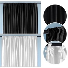 3x3m 3x6m White Black Backdrop Drapes Curtain Wedding Ceremony Party Stage Decor